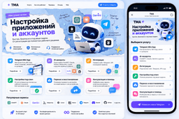 Логотип Настройка приложения и аккаунта