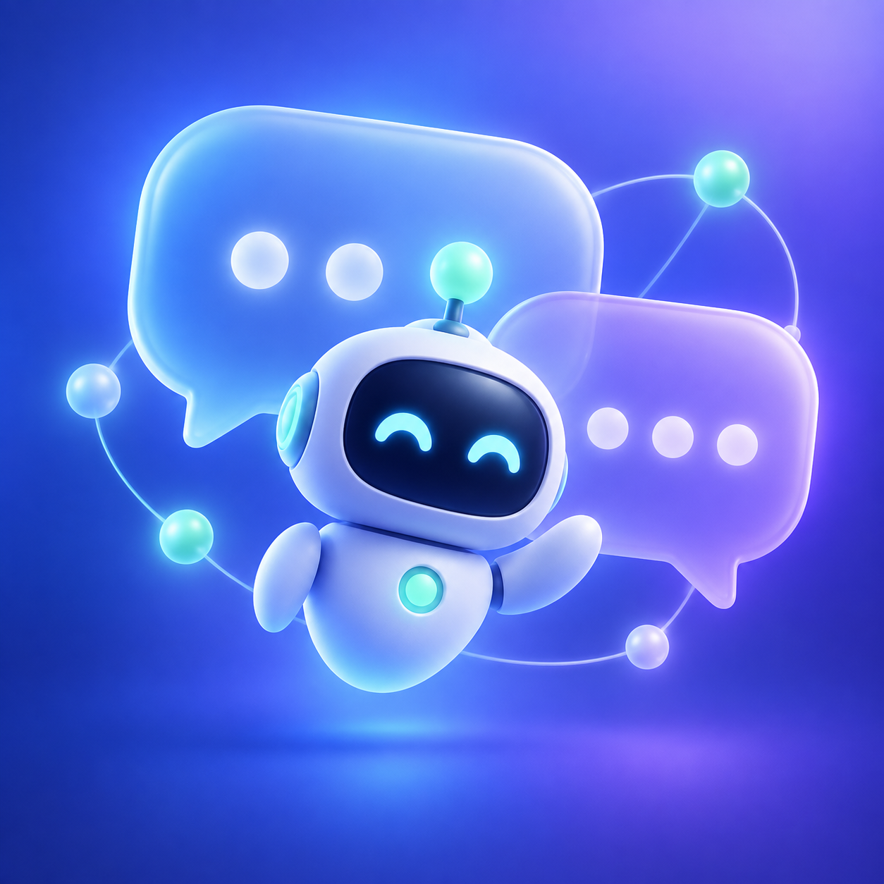 Иллюстрация ИИ-бота для мессенджера MAX